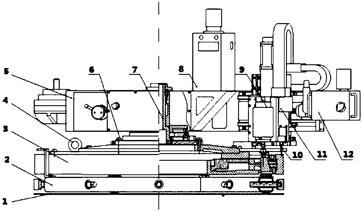 Equipment suitable for online repair of main pump flange sealing surface