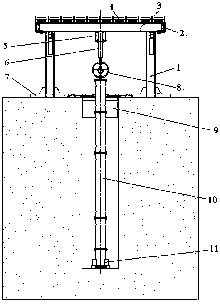 Layered in-situ loess collapsibility coefficient testing device and method