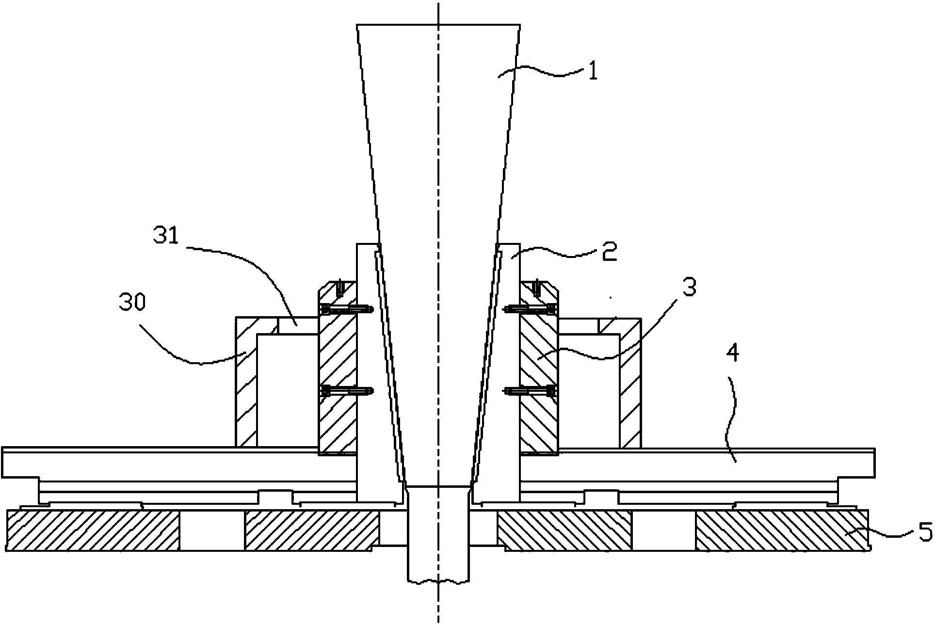 Hot bulging forming method for bearing steel rectangular cross-section ring unit