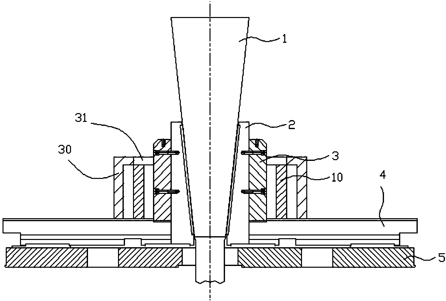 Hot bulging forming method for bearing steel rectangular cross-section ring unit