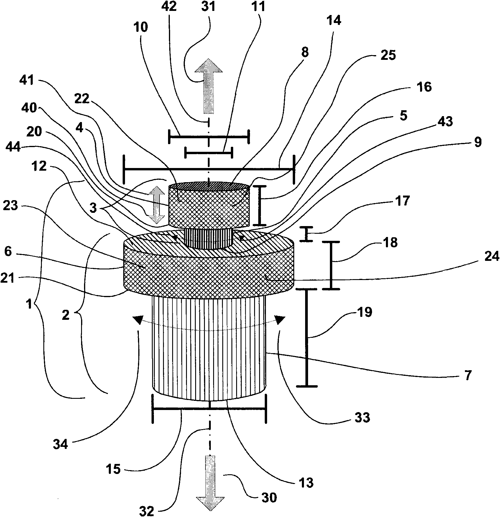 Operating and display device for a vehicle