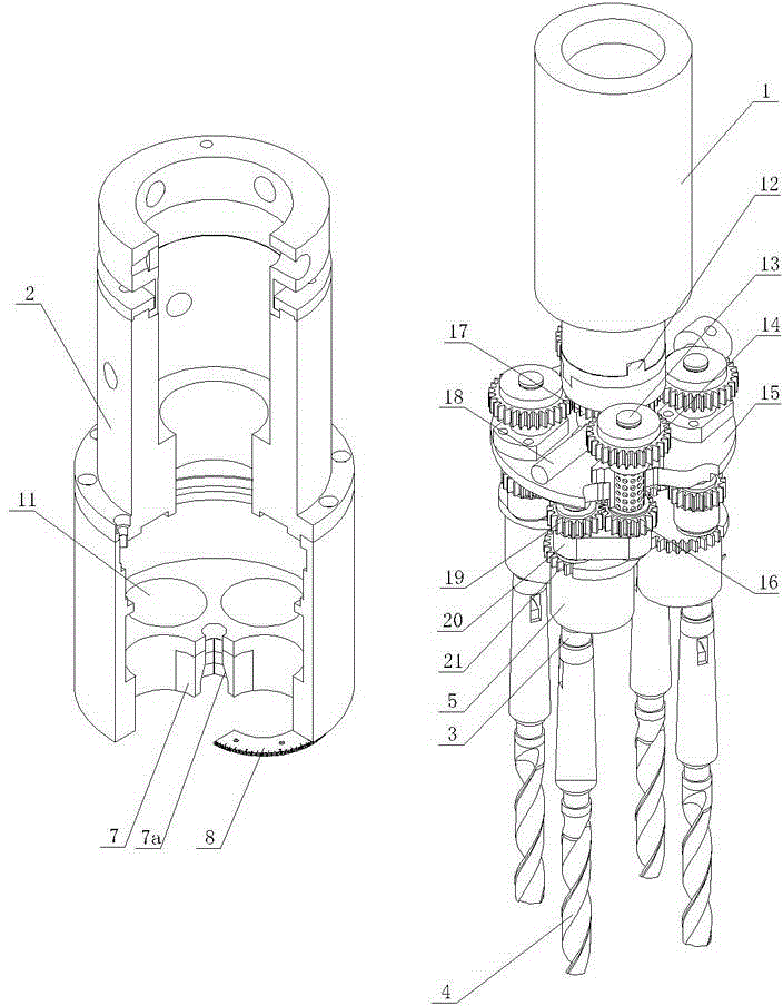 Multi-head drilling machine