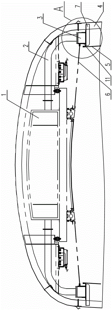 An installation process for air-conditioning outlet duct of rail vehicle