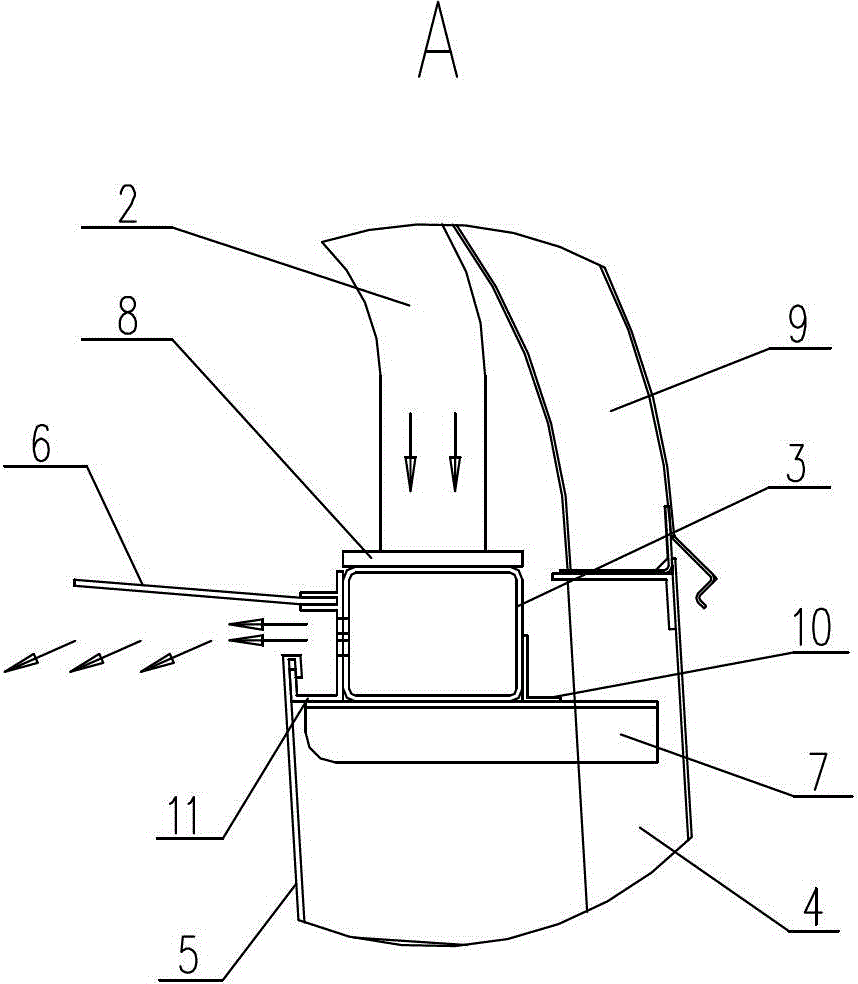 An installation process for air-conditioning outlet duct of rail vehicle