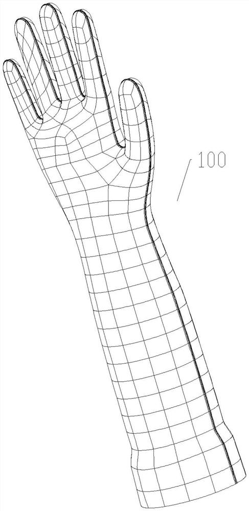 Metal hand model with spray painted surface and manufacturing method thereof