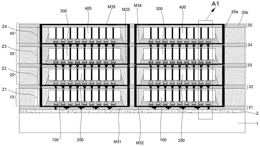 Multi-chip three-dimensional stacked structure with electromagnetic shielding function and preparation method thereof