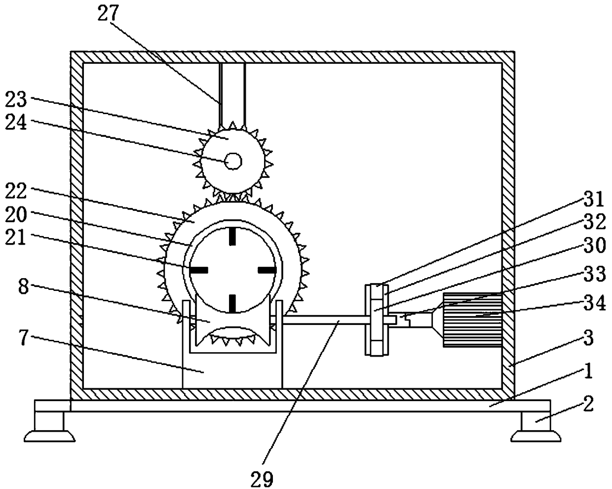 Automatic cleaning device for log production and processing