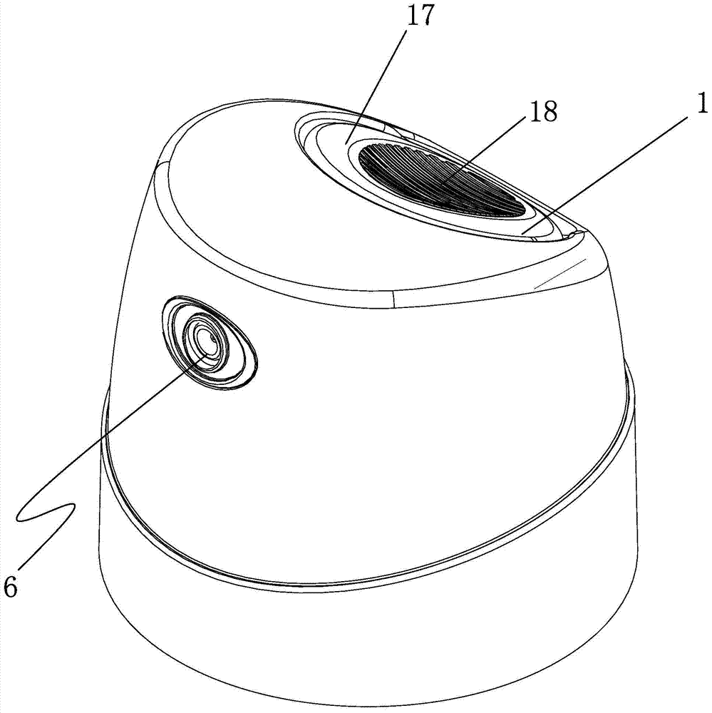 A spray cap press head suitable for powder content