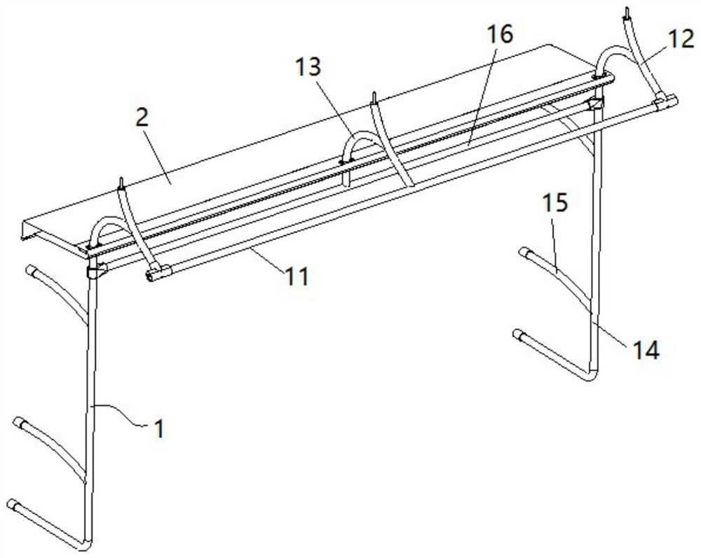 A kind of handrail structure and vehicle