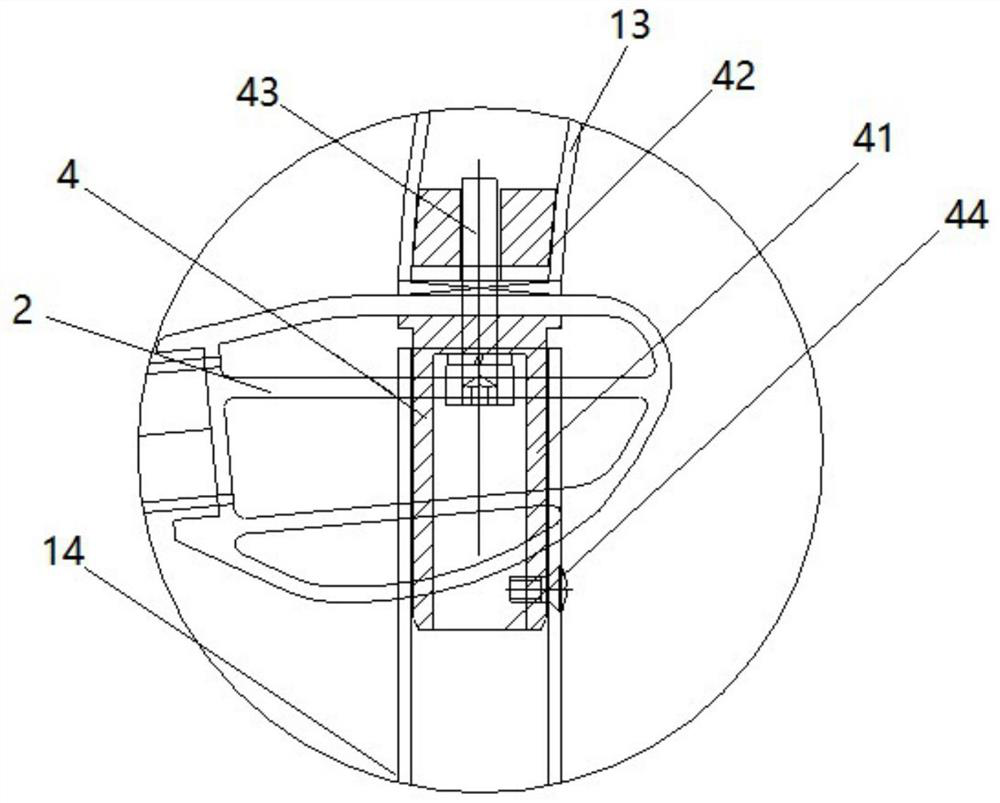 A kind of handrail structure and vehicle