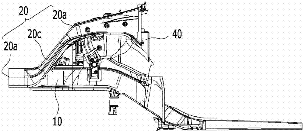 Front vehicle body reinforcing structure