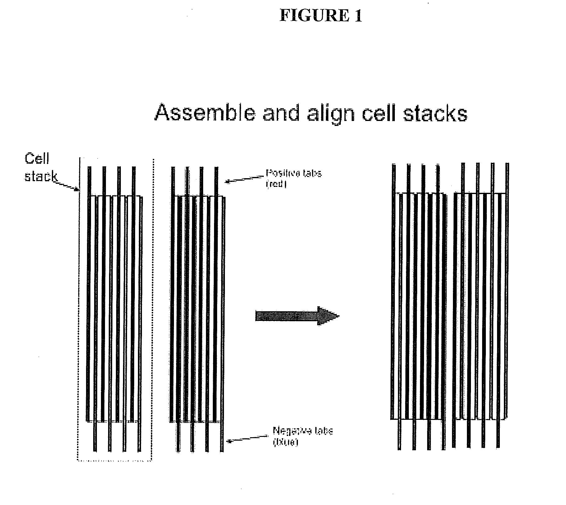 Battery plate with multiple tabs and mixed pore diameters