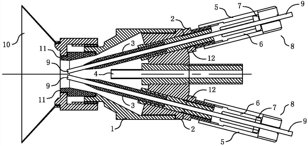 Anti-power-failure arc spraying gun