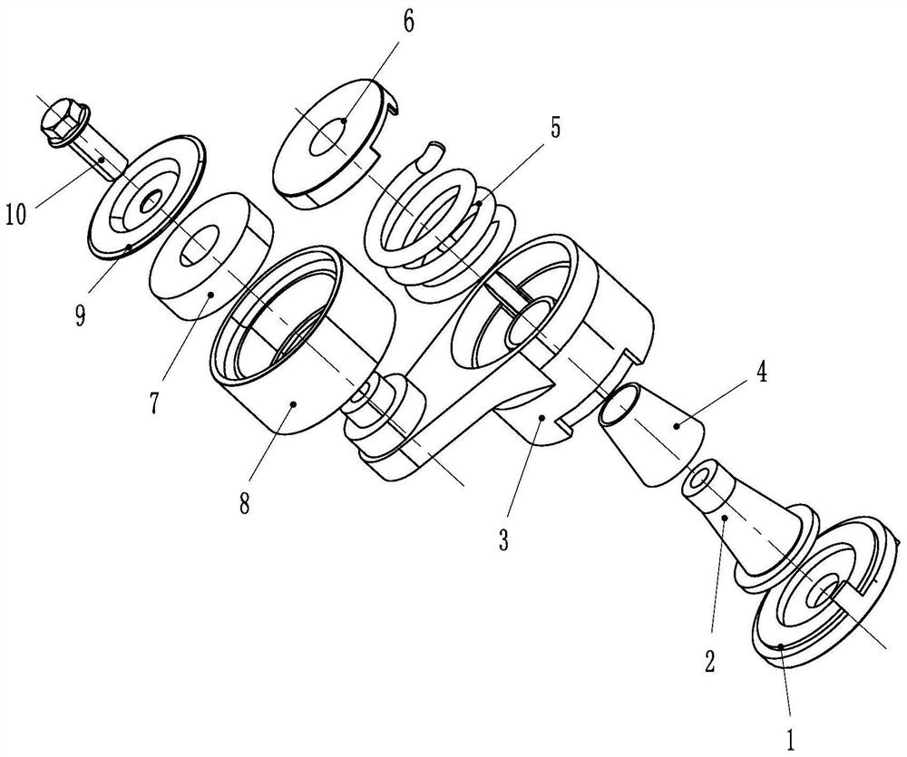 Belt tensioning wheel mechanism of automobile engine