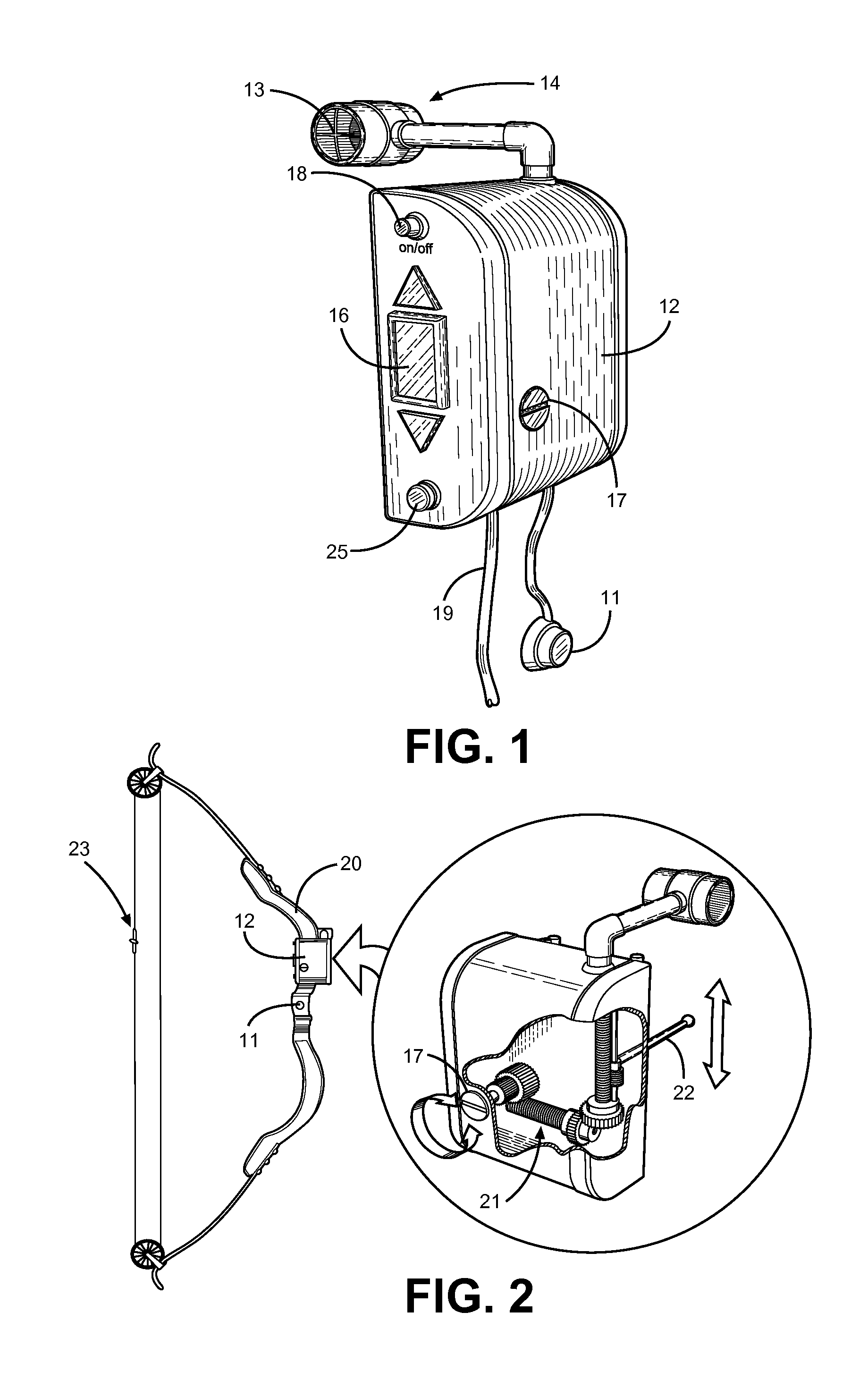 Automatic Bow Sighting Device with Range Finding Means