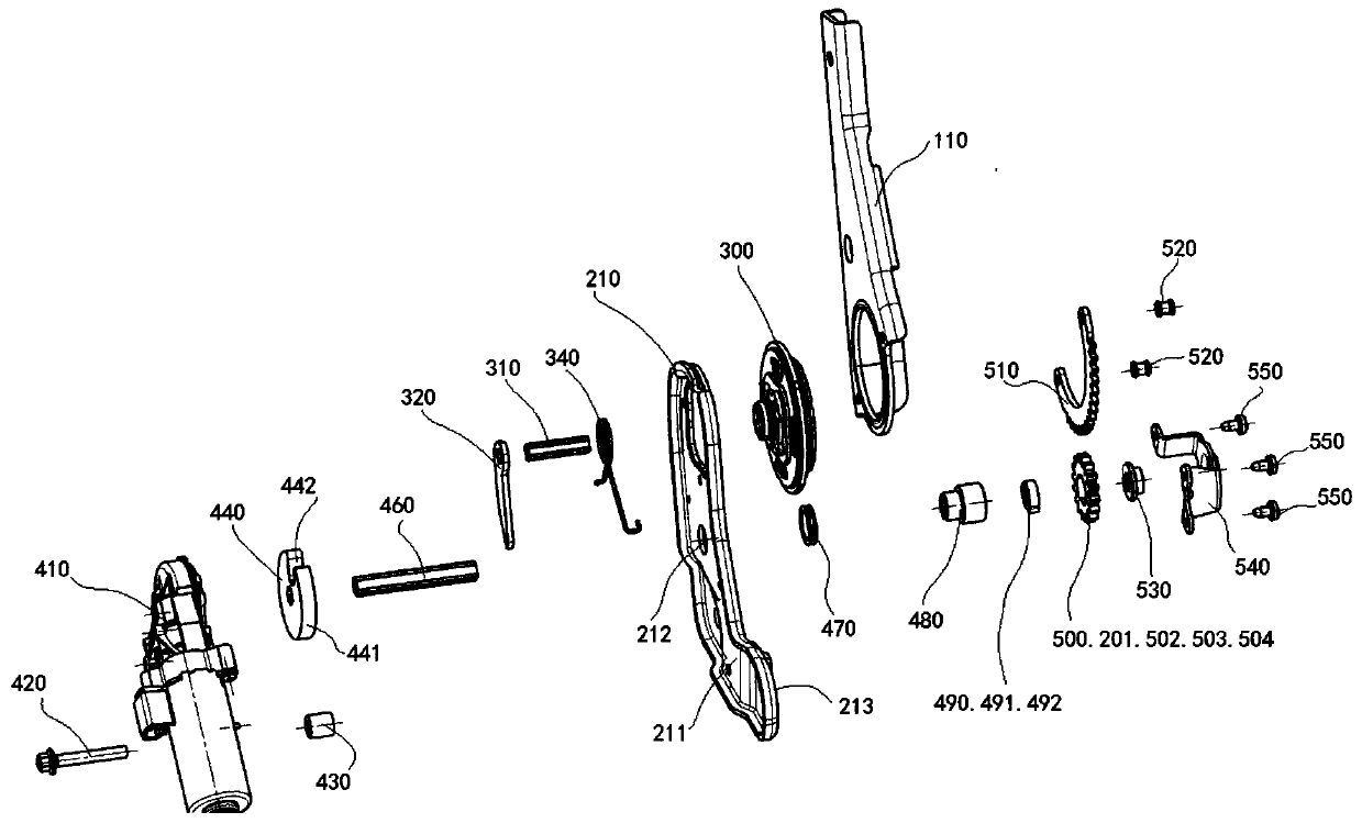 An improved single-motor-driven unlocking and folding mechanism and its application