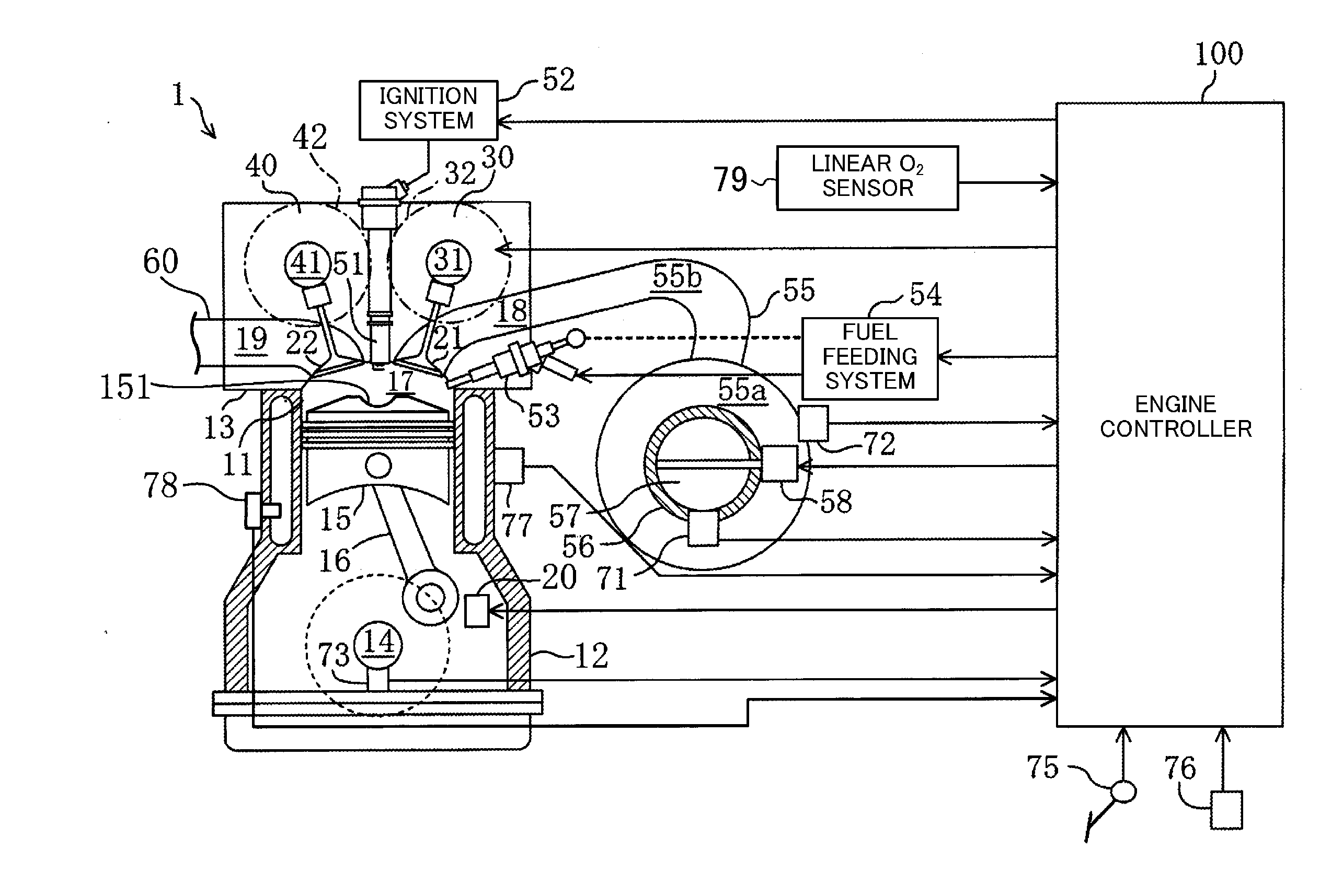 Control device for spark-ignition engine