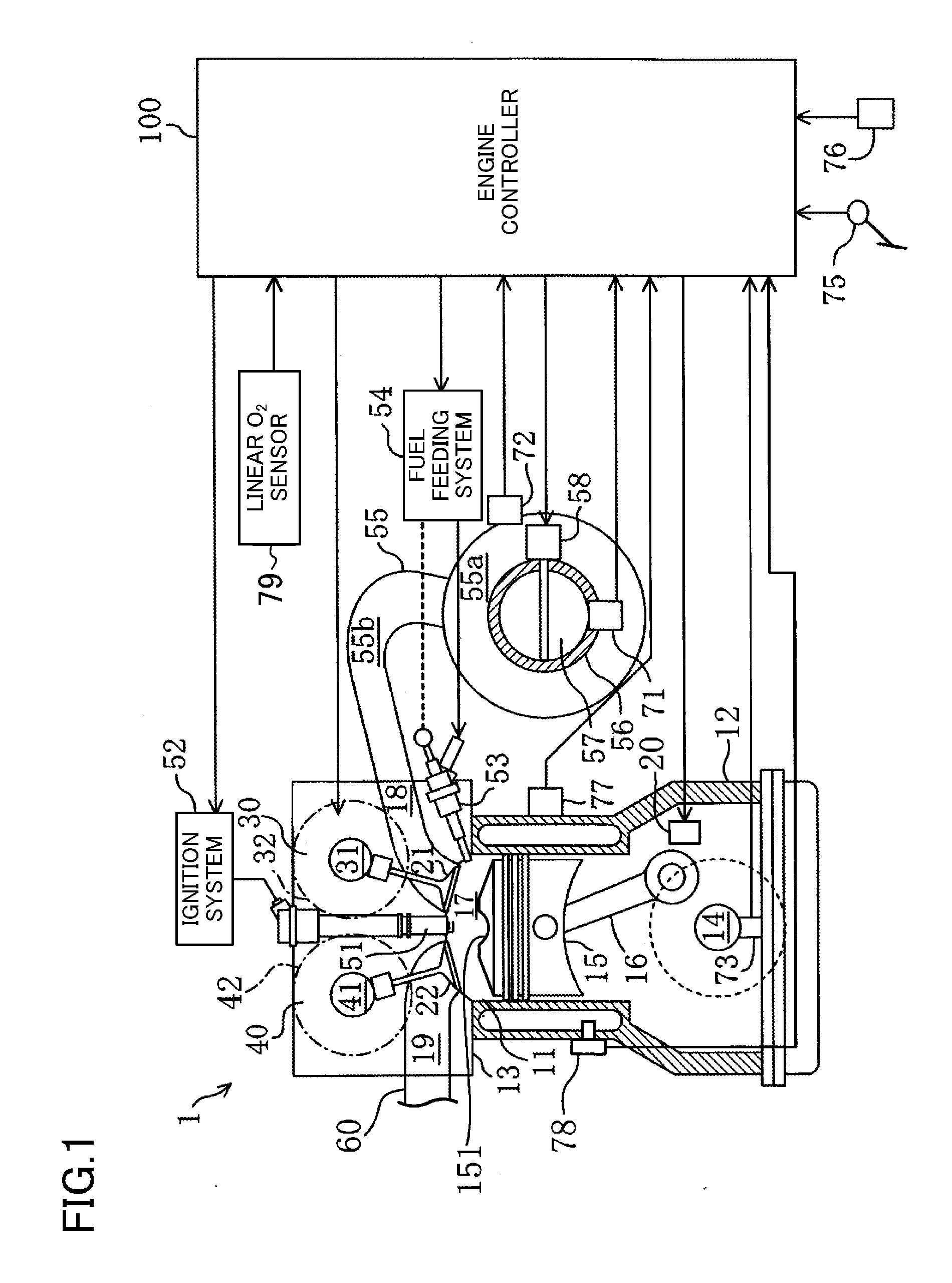 Control device for spark-ignition engine