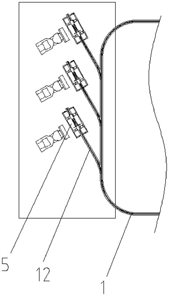 Air rail transportation device for bulk materials