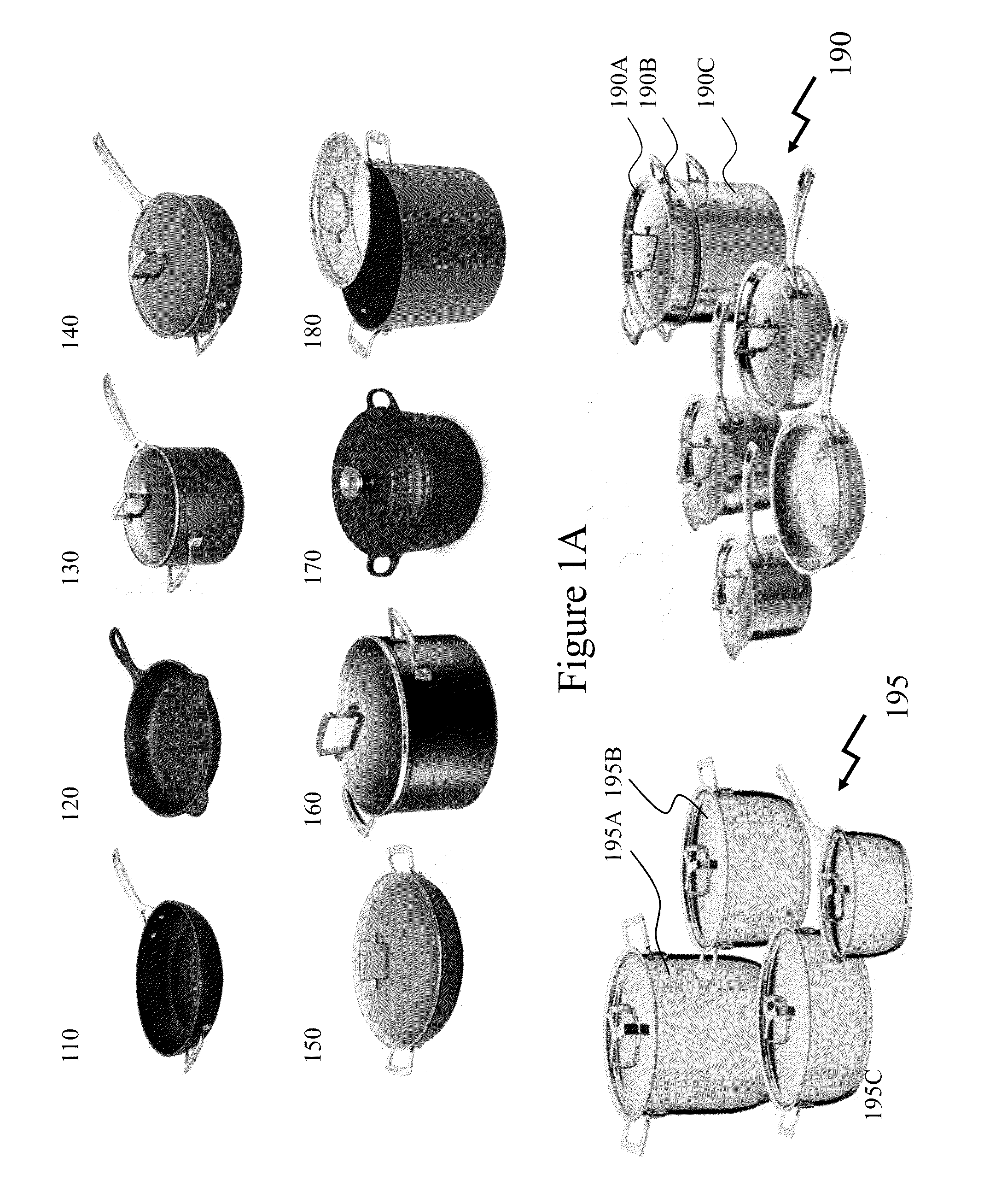 Methods and systems to sectional cooking and storage solutions