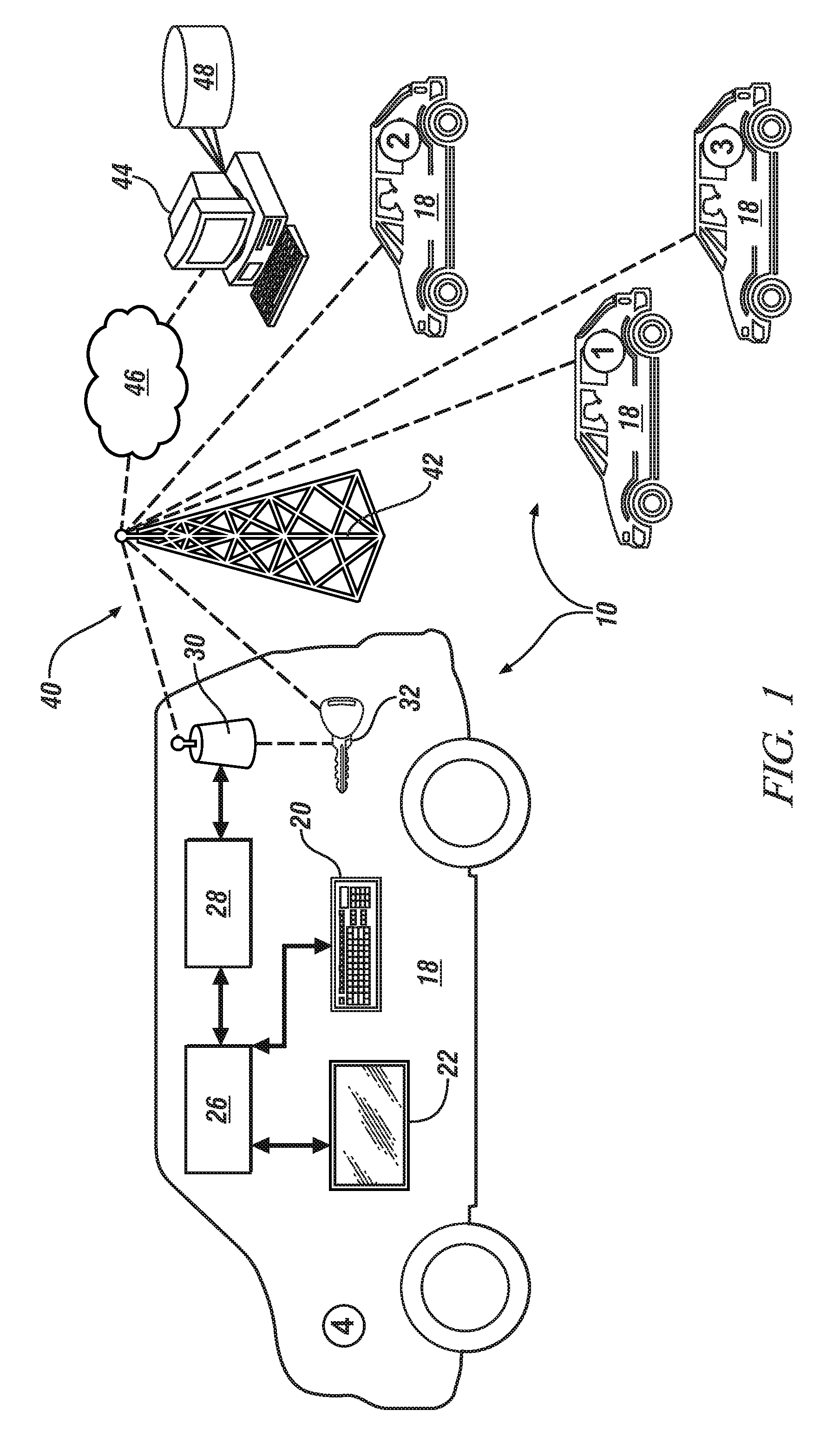 Remotely located database for managing a vehicle fleet