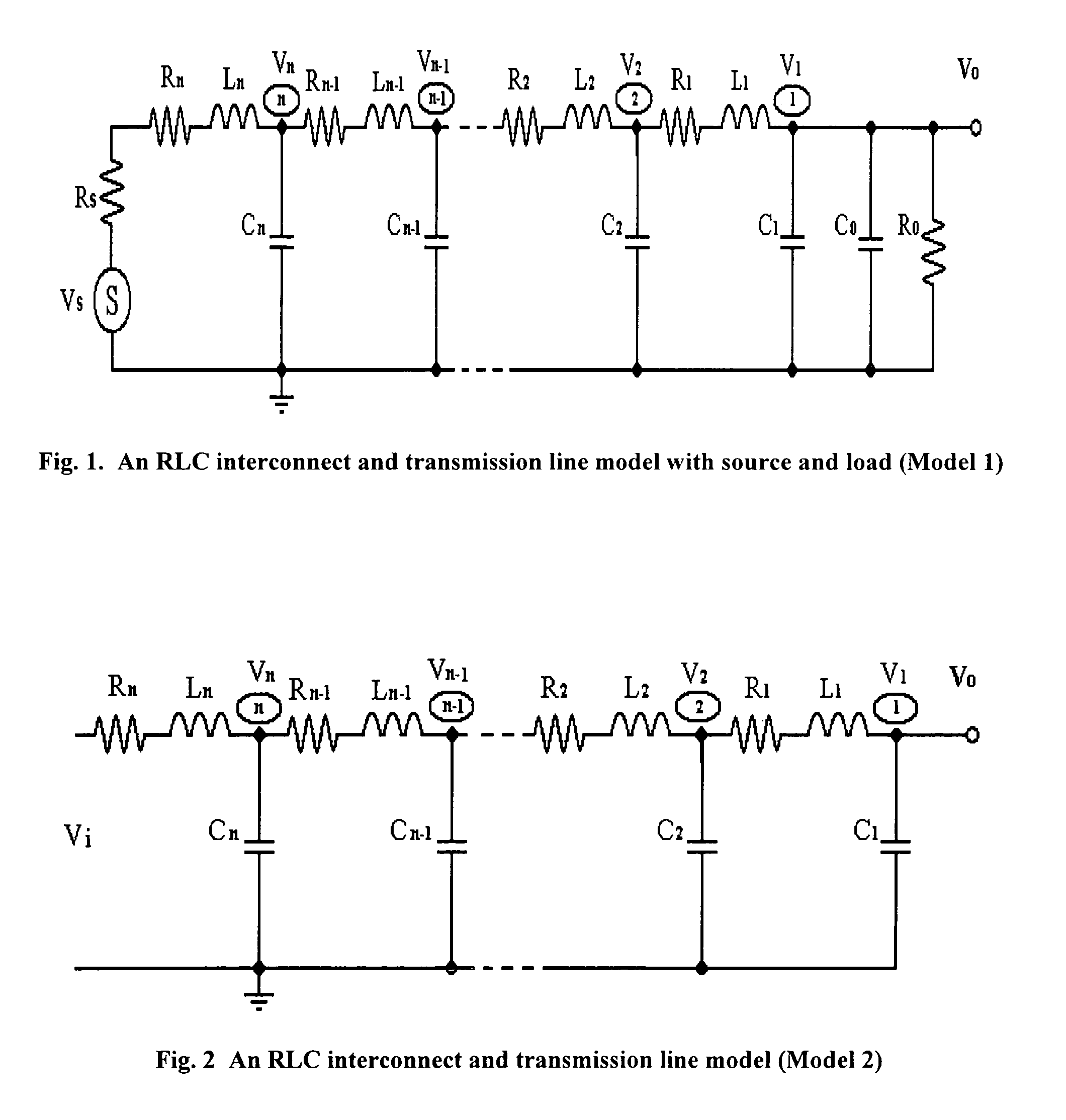 Methods to generate state space models by closed forms and transfer functions by recursive algorithms for RLC interconnect and transmission line and their model reduction and simulations