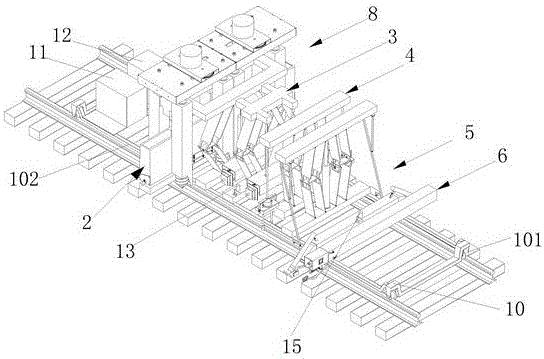 A mechanized sleeper replacement machine