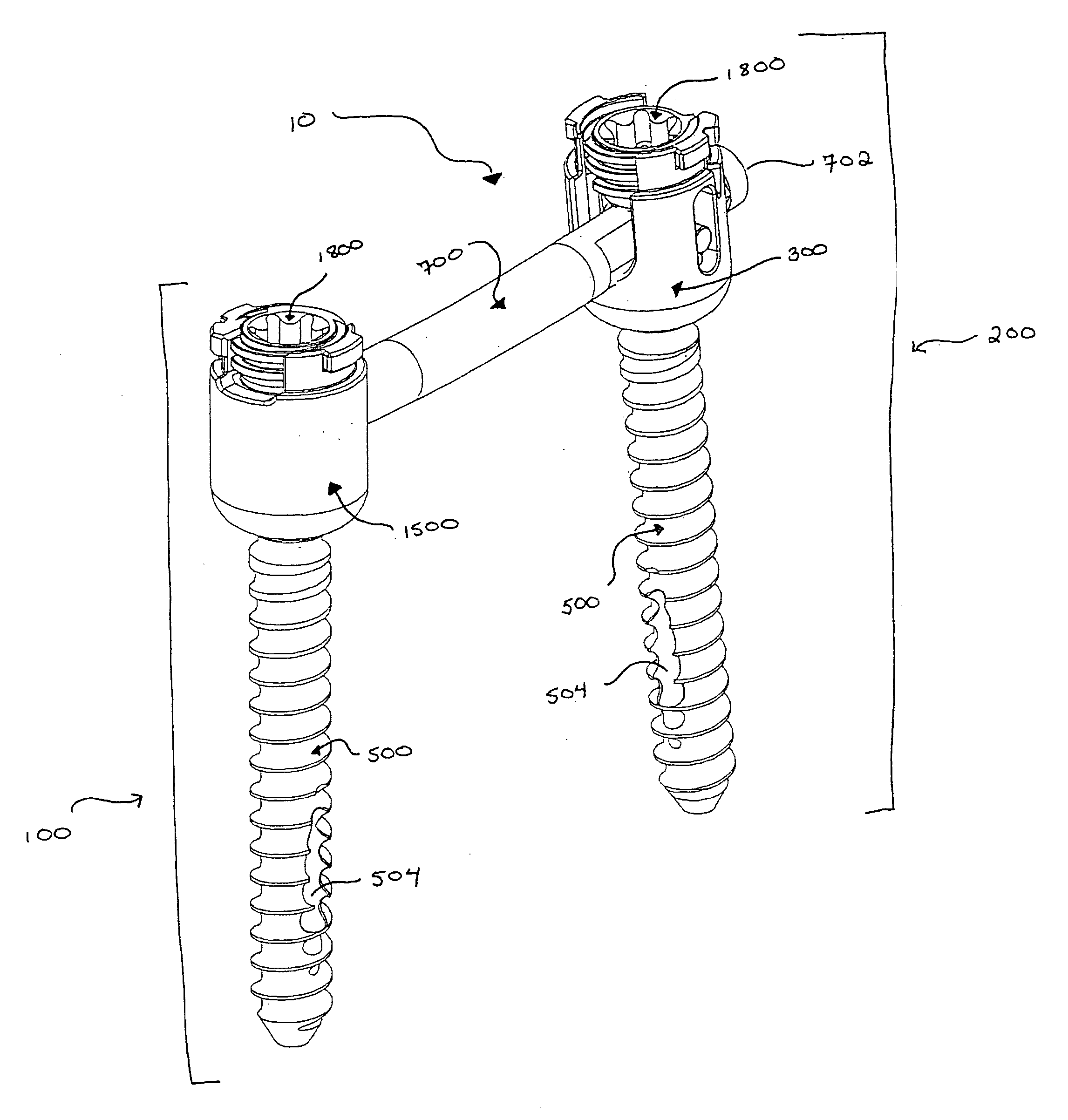 Internal structure stabilization system for spanning three or more structures