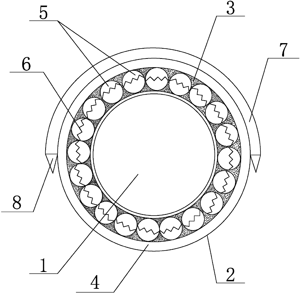 Oil transportation pipeline with corrosion-prevention function