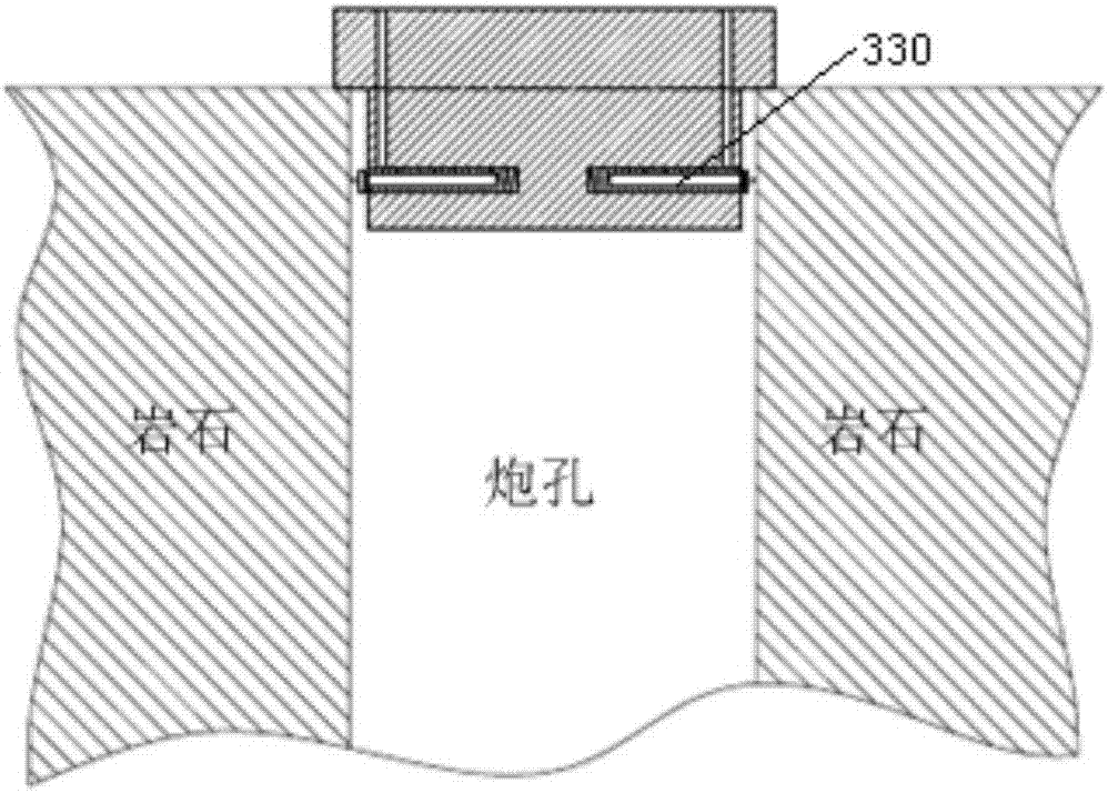 Blast hole plugging device for large-hole statically crushed rock