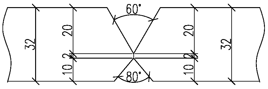 Composite welding method for different-strength jointed connectors of Q370qE and Q690qE bridge structural steel