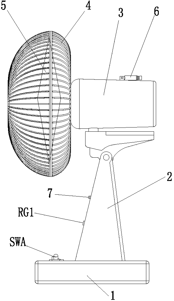 Energy-saving electric fan with functions of intelligent gear shifting and automatic natural wind control