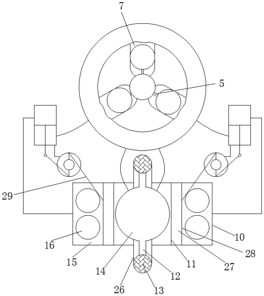 Drilling device for automatically detecting center of needle tail based on machine vision