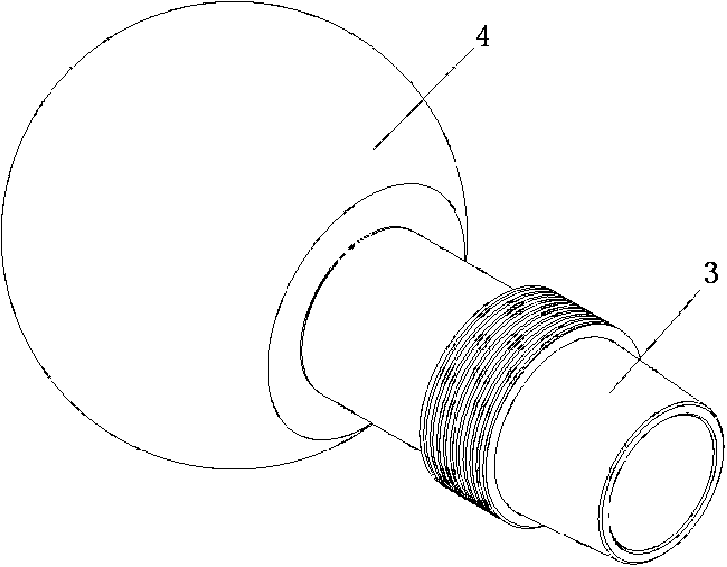 Composite material pipe fitting joint