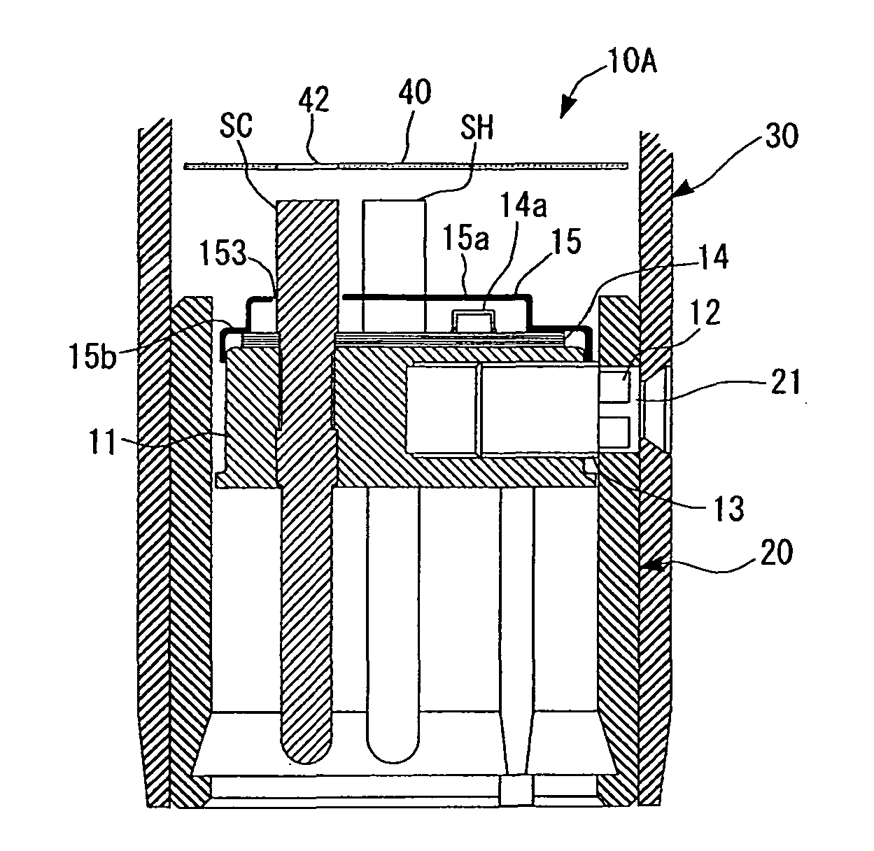 Condenser microphone and output connector therefor