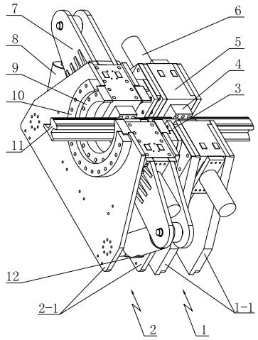 Steel rail switch twisting device