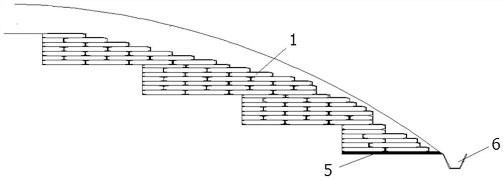 A kind of protective structure and construction method for expansive soil slope