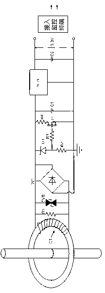 Wireless temperature and humidity monitoring device for high-voltage switch cabinet