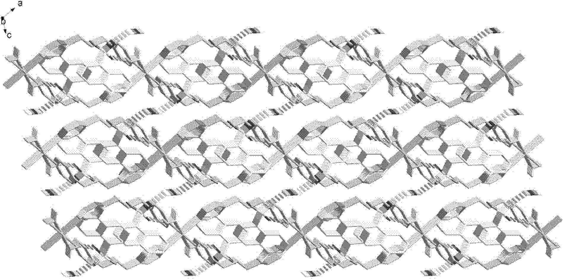 Fluorescent materials containing 5-amino-1-naphthalene-sulfonic acid and synthesis method thereof