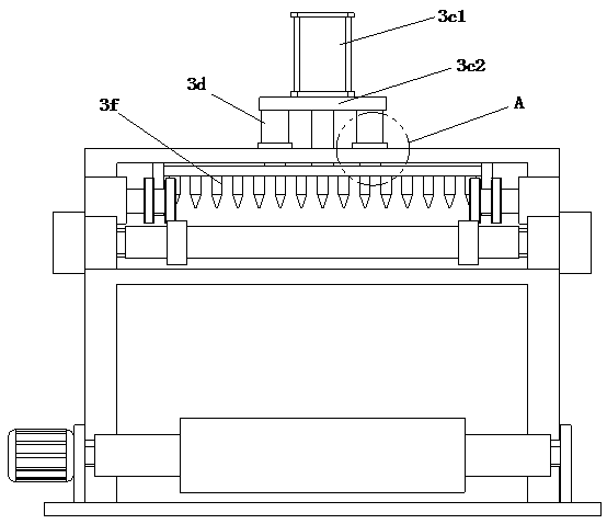 Perforating machine for inflatable film