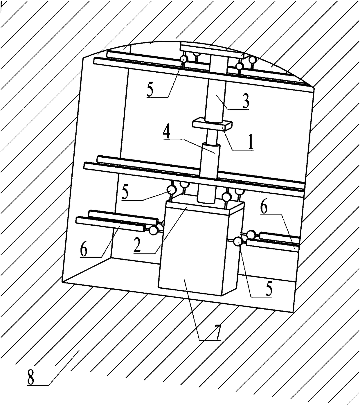 Rock-soil body in-situ mechanical parameter comprehensive test method