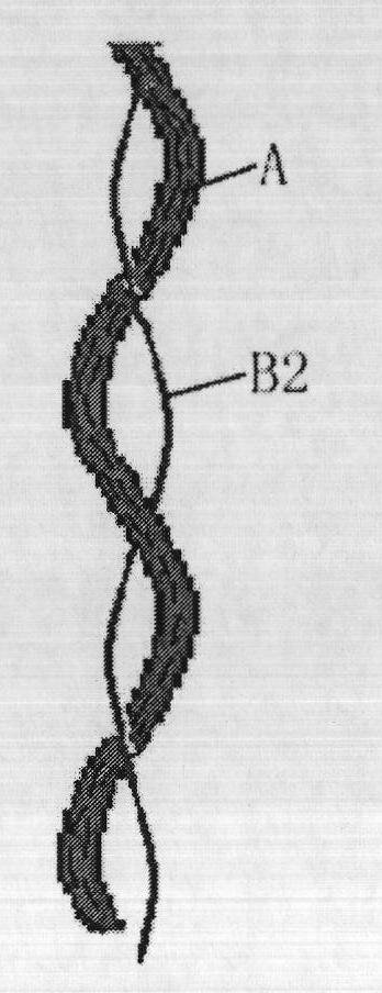 Yarn for preparing fabric with bundling structure and preparation method thereof