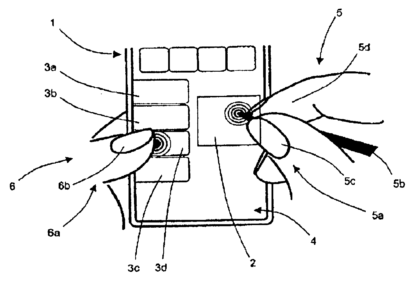 Device for control of electronic apparatus by manipulation of graphical objects on a multicontact touch screen