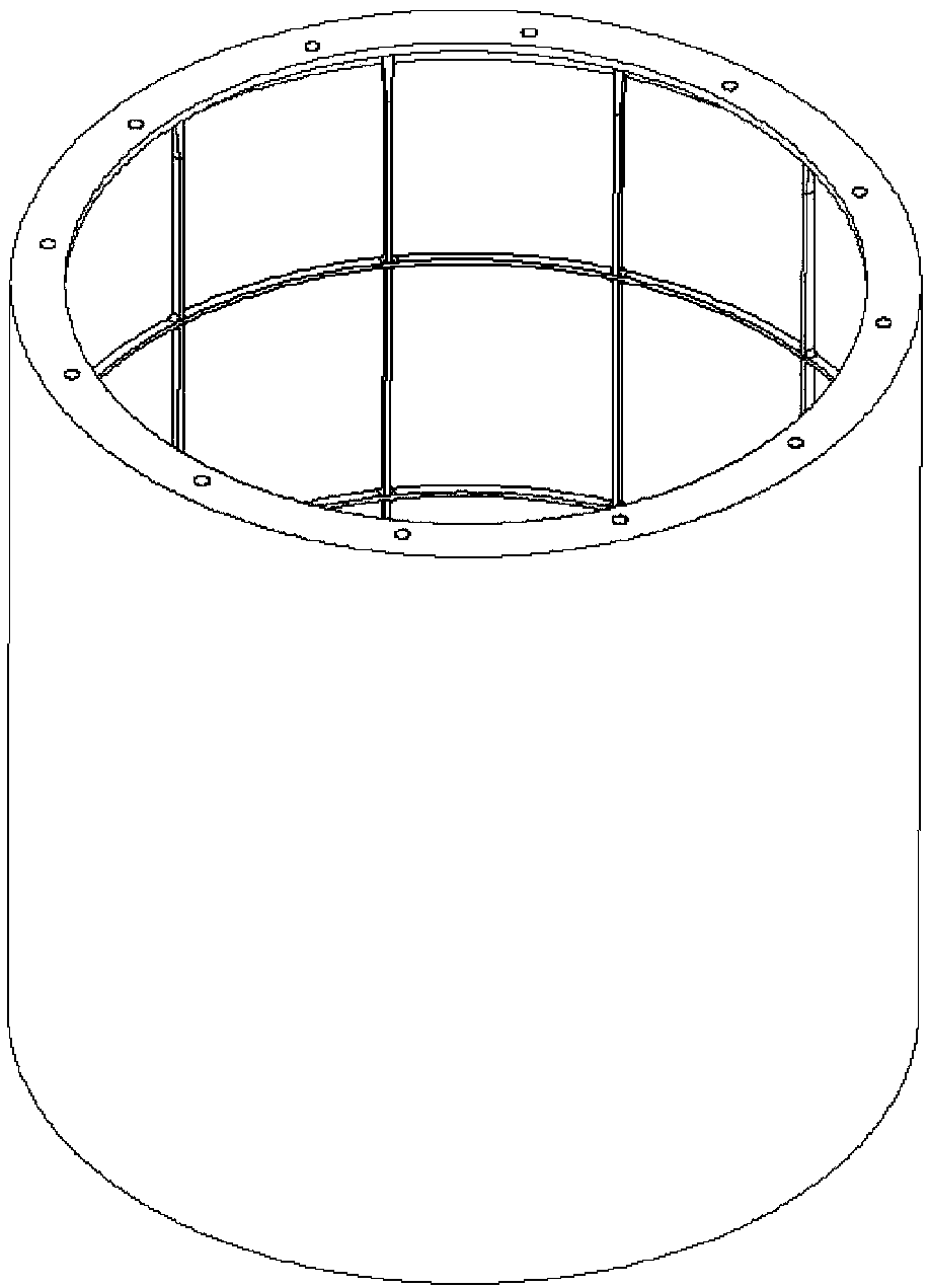 Carbon fiber reinforced cylinder structure