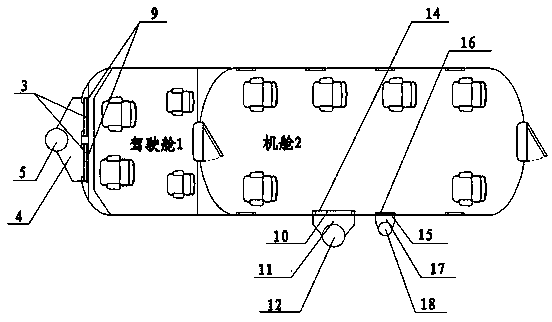 Simulation rapid decompression chamber for civil aircraft