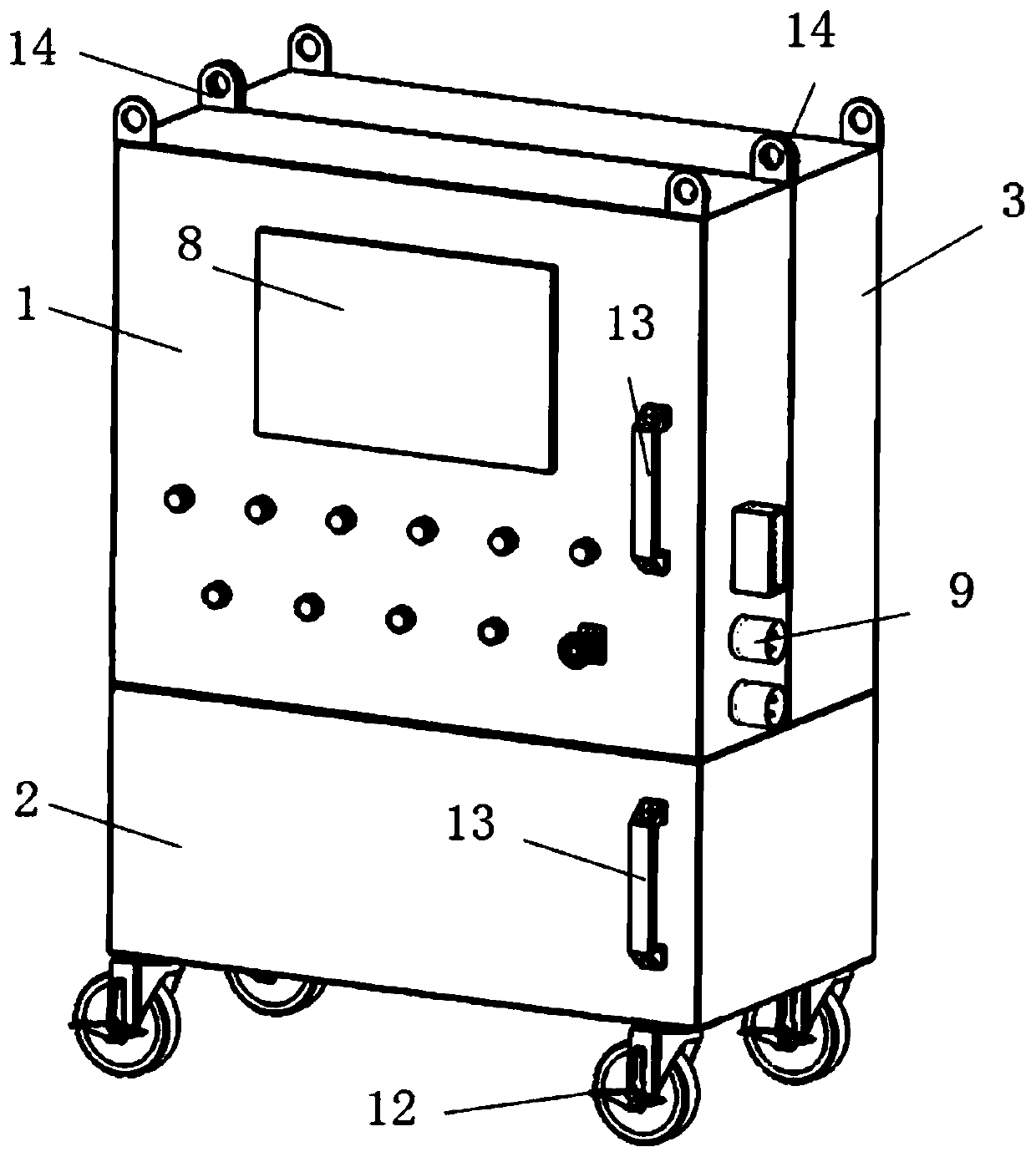 Comprehensive testing device and testing method of double-fed wind power generator set