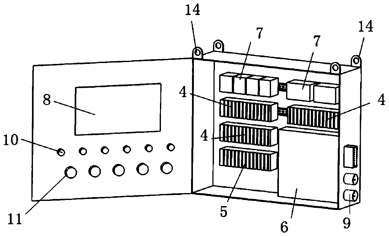 Comprehensive testing device and testing method of double-fed wind power generator set