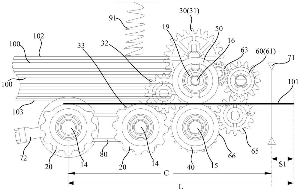 Bill issuing box and bill issuing device