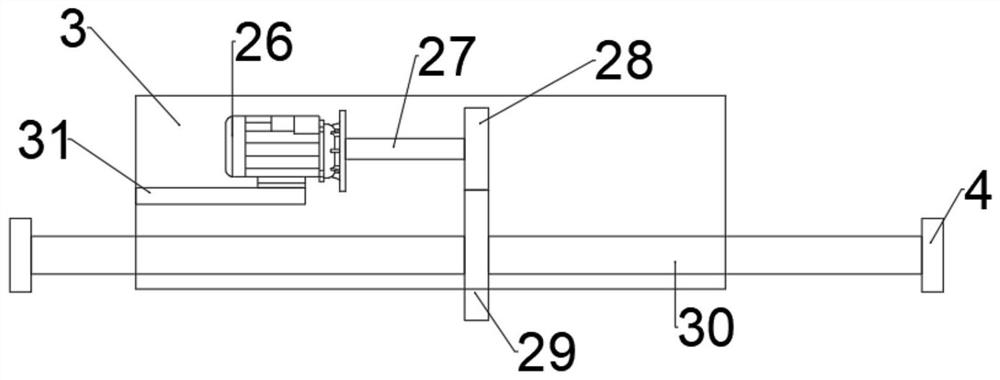 A municipal sewage pipe cleaning device