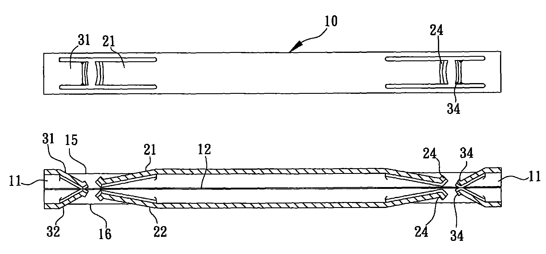 Central conductor of coaxial cable connector